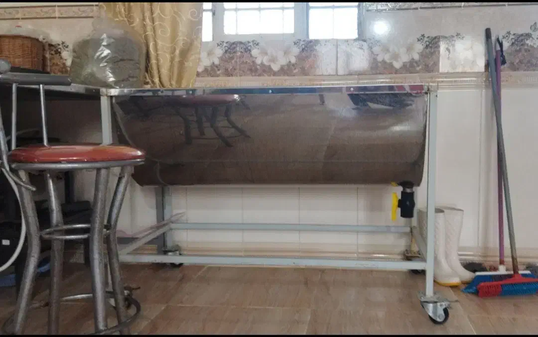 وان شستشوی استیل چرخدار|ماشین‌آلات صنعتی|کلاله, |دیوار