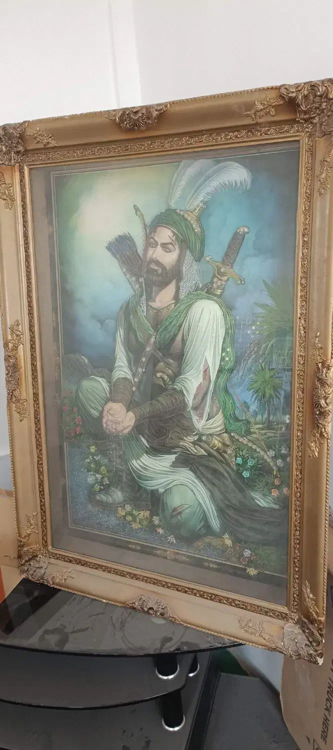 قابعکس سه بعدی وبرجسته حضرت امام حسین علیه السلام|تابلو، نقاشی، عکس|خواف, |دیوار