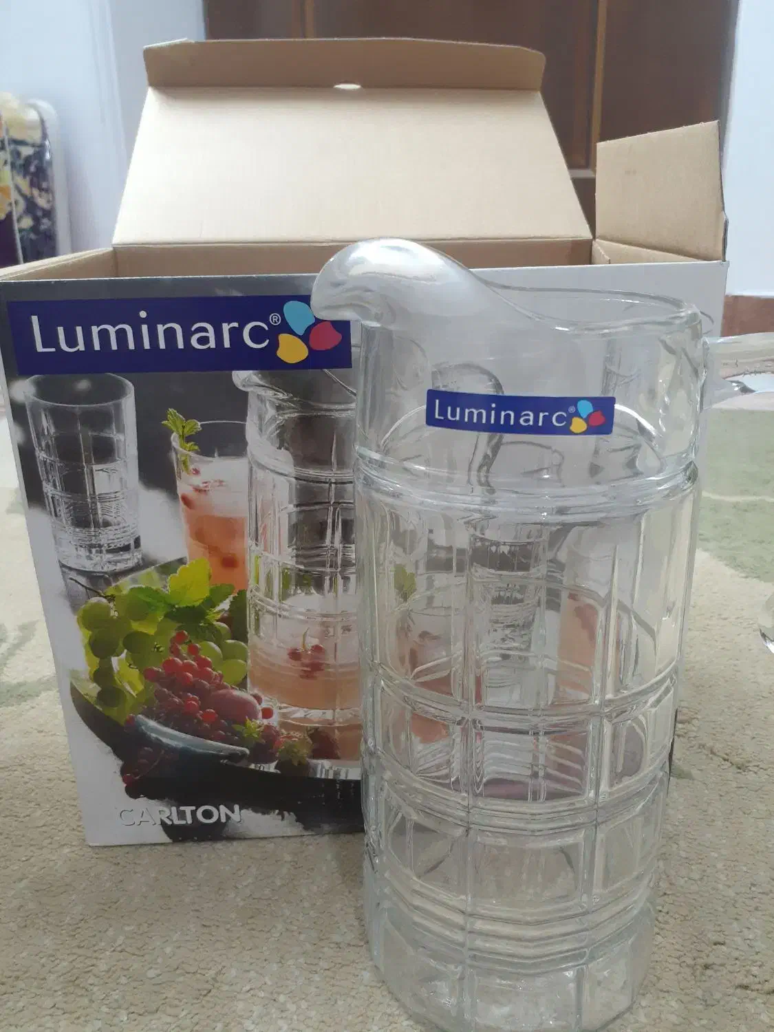 پارچ و لیوان لومینارک|ظروف سرو و پذیرایی|فردیس, شهرک وحدت|دیوار