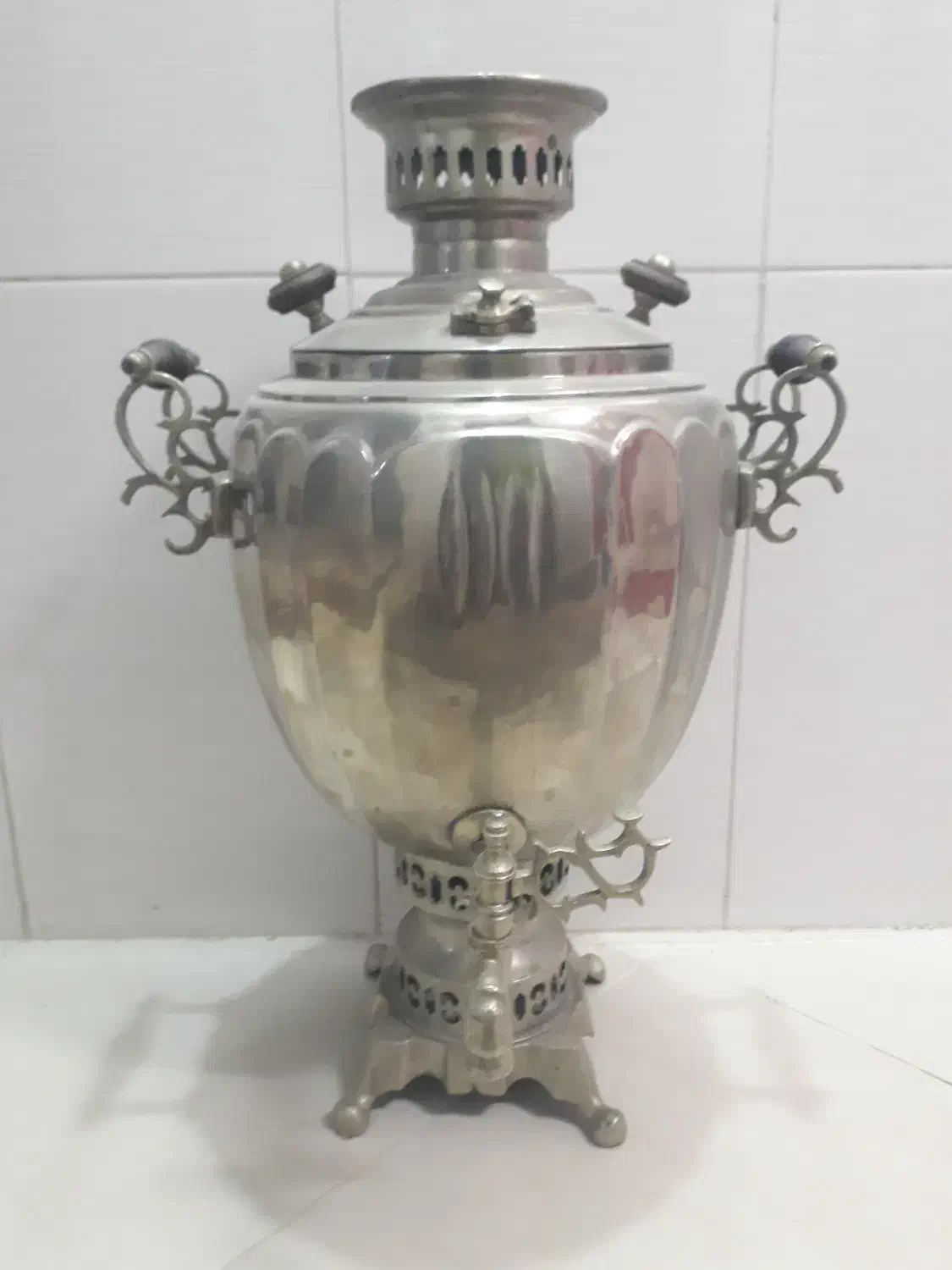 سماور ذغالی ورشو ۹ لیتری قدیمی عتیقه|کلکسیون و سرگرمی|خمینیشهر, |دیوار