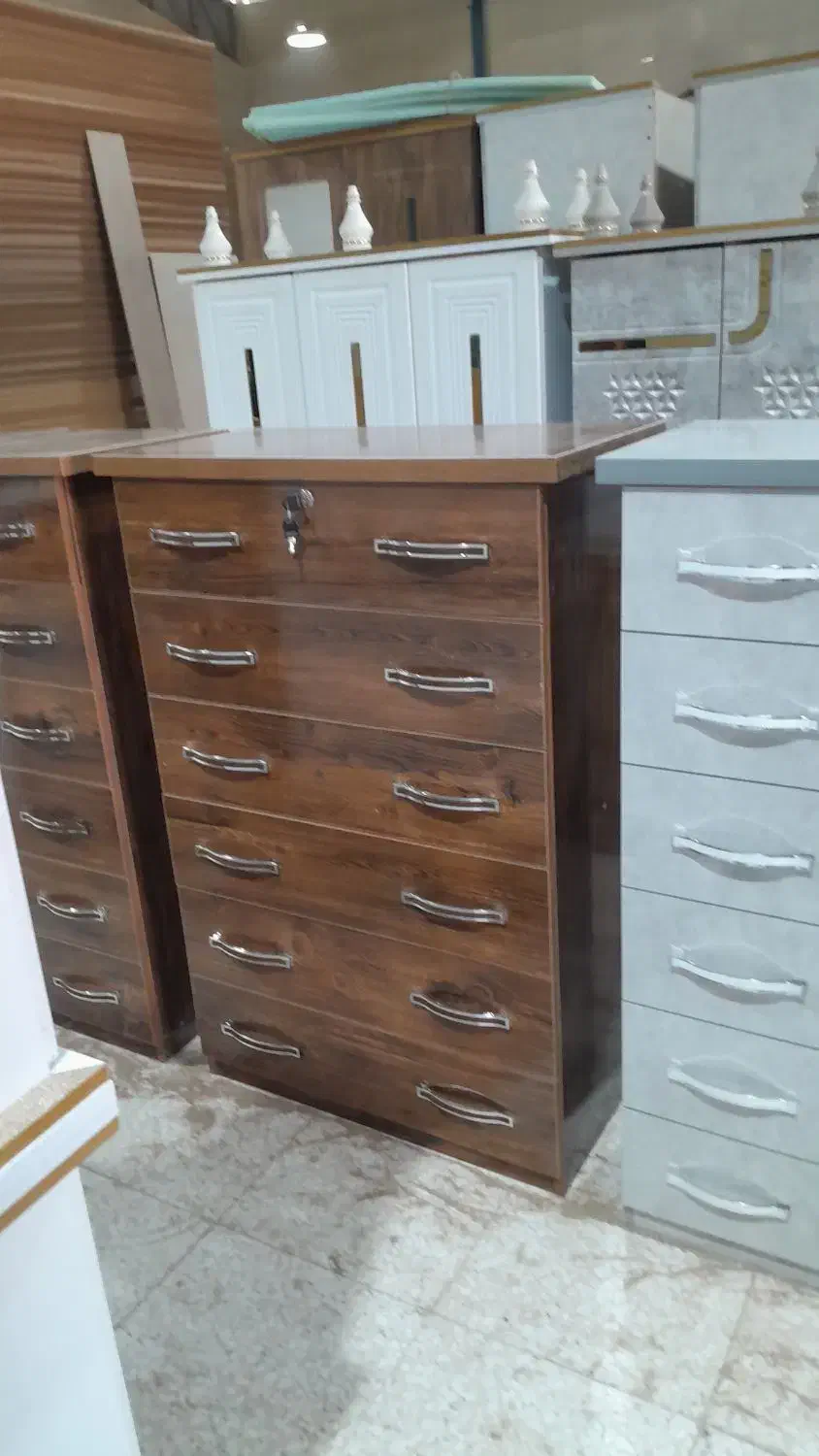 دراور ۵ کشو و ۶ کشو ساده|جاکفشی، کمد، دراور|گنبد کاووس, |دیوار