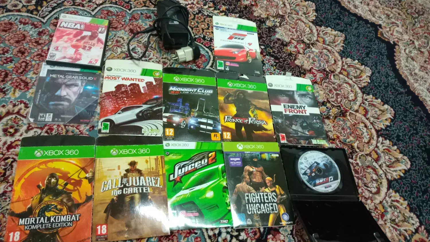 دسته بازی ایکس باکس ۳۶۰.کابل دسته. بازی.آداپتور|کنسول، بازی ویدئویی و آنلاین|کیاشهر, |دیوار