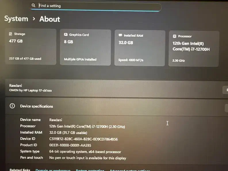 Omen Hp 3070ti|رایانه همراه|قم, چهار مردان|دیوار