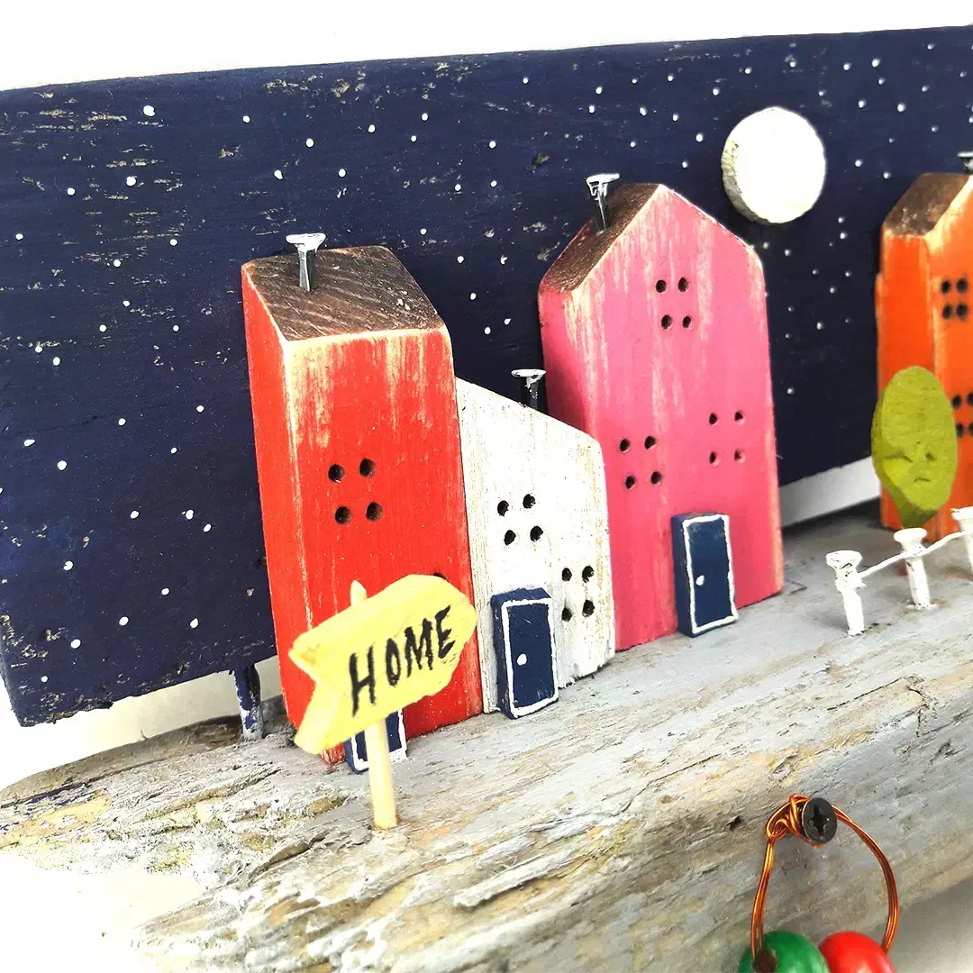 جاکلیدی دیواری چوبی مدل k51|صنایع دستی و سایر لوازم تزئینی|ساری, |دیوار