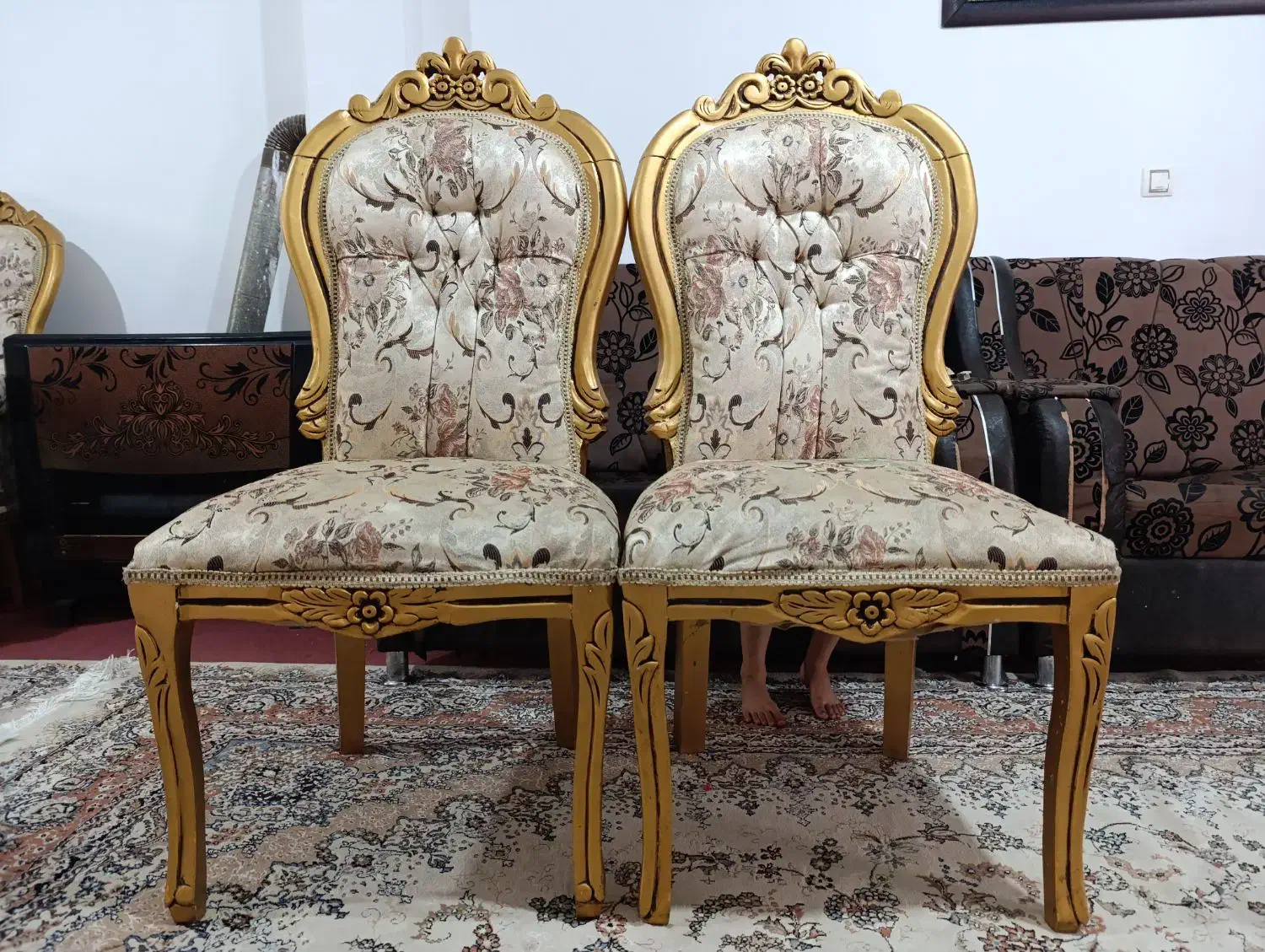مبل سلطنتی نه نفره|مبلمان خانگی و میز عسلی|قوچان, |دیوار
