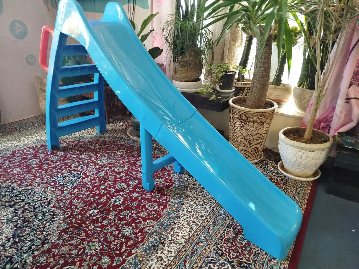 سرسره کودک ۵ پله|اسباببازی|صحنه, |دیوار