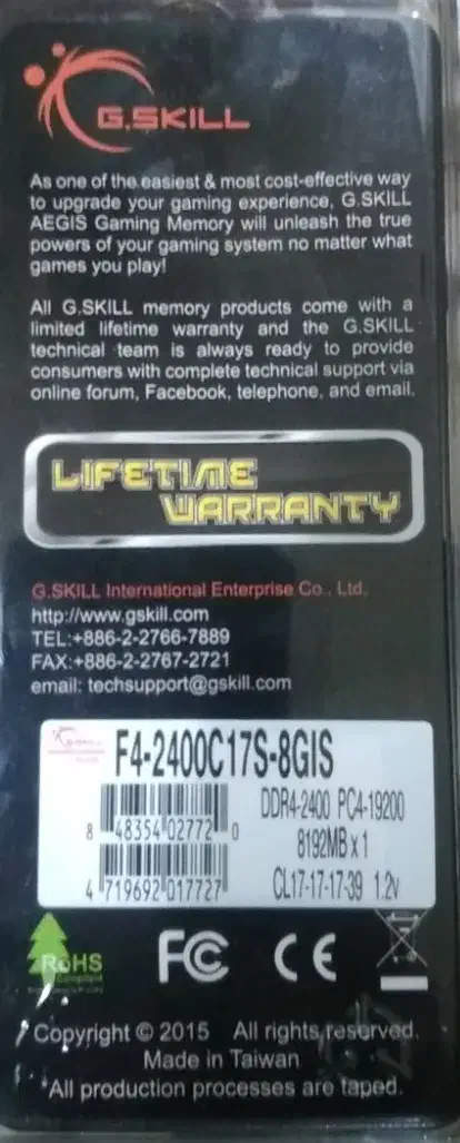 ram رم 8 گیگ|قطعات و لوازم جانبی رایانه|شادگان, |دیوار