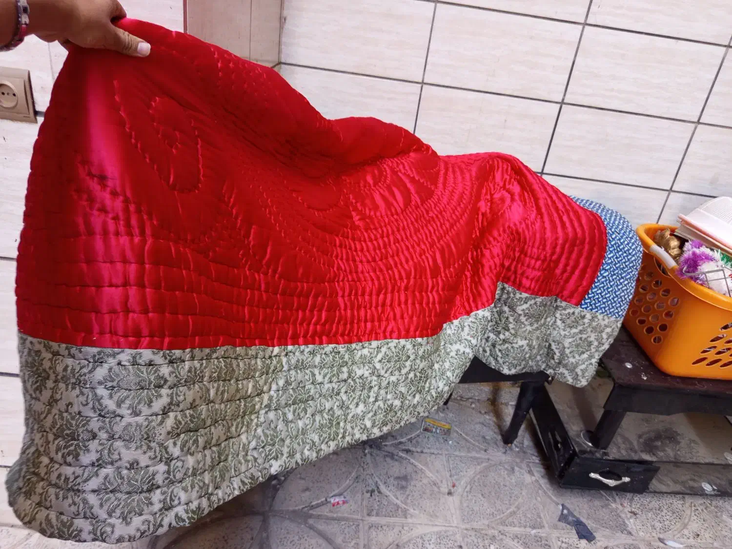 لاحاف دونفره با تشک سنتی از جنس پنبه دست دوز|سرویس روتختی|بروجرد, |دیوار