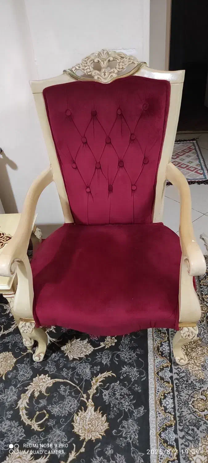 مبل هفت نفره چوب راش پارچه مازراتی|مبلمان خانگی و میز عسلی|خاوران, |دیوار