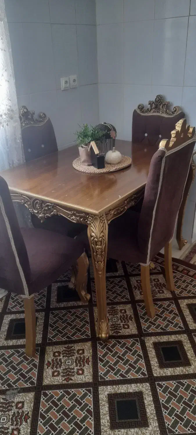 میز ناهارخوری ۴ نفره|میز و صندلی غذاخوری|بروجرد, |دیوار