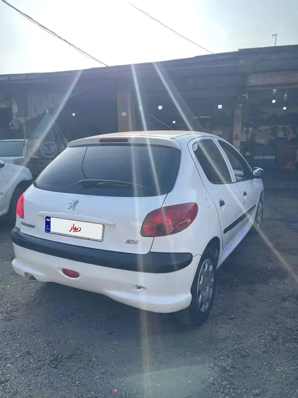 پژو ۲۰۶ سفید تیپ ۵|خودرو سواری و وانت|رشت, منظریه|دیوار