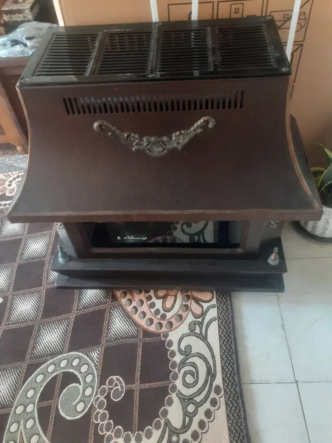 بخاری شومینه پلار|بخاری، هیتر، شومینه|رباط‌کریم, نوده|دیوار