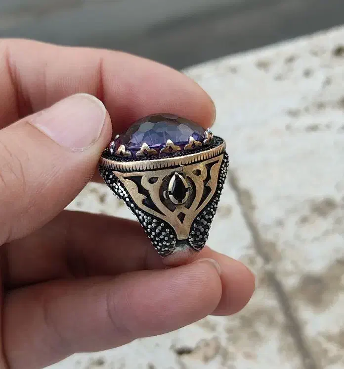 انگشتر جواهری نقره|جواهرات|تبریز, |دیوار