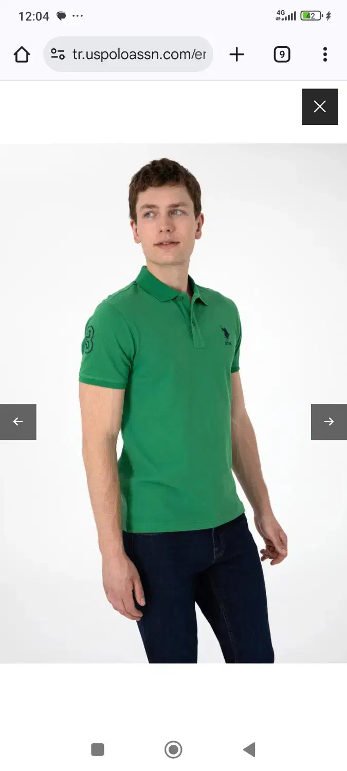 یک عدد پولو شرت مارک U S polo سایز مدیوم|لباس|مشگین شهر, |دیوار