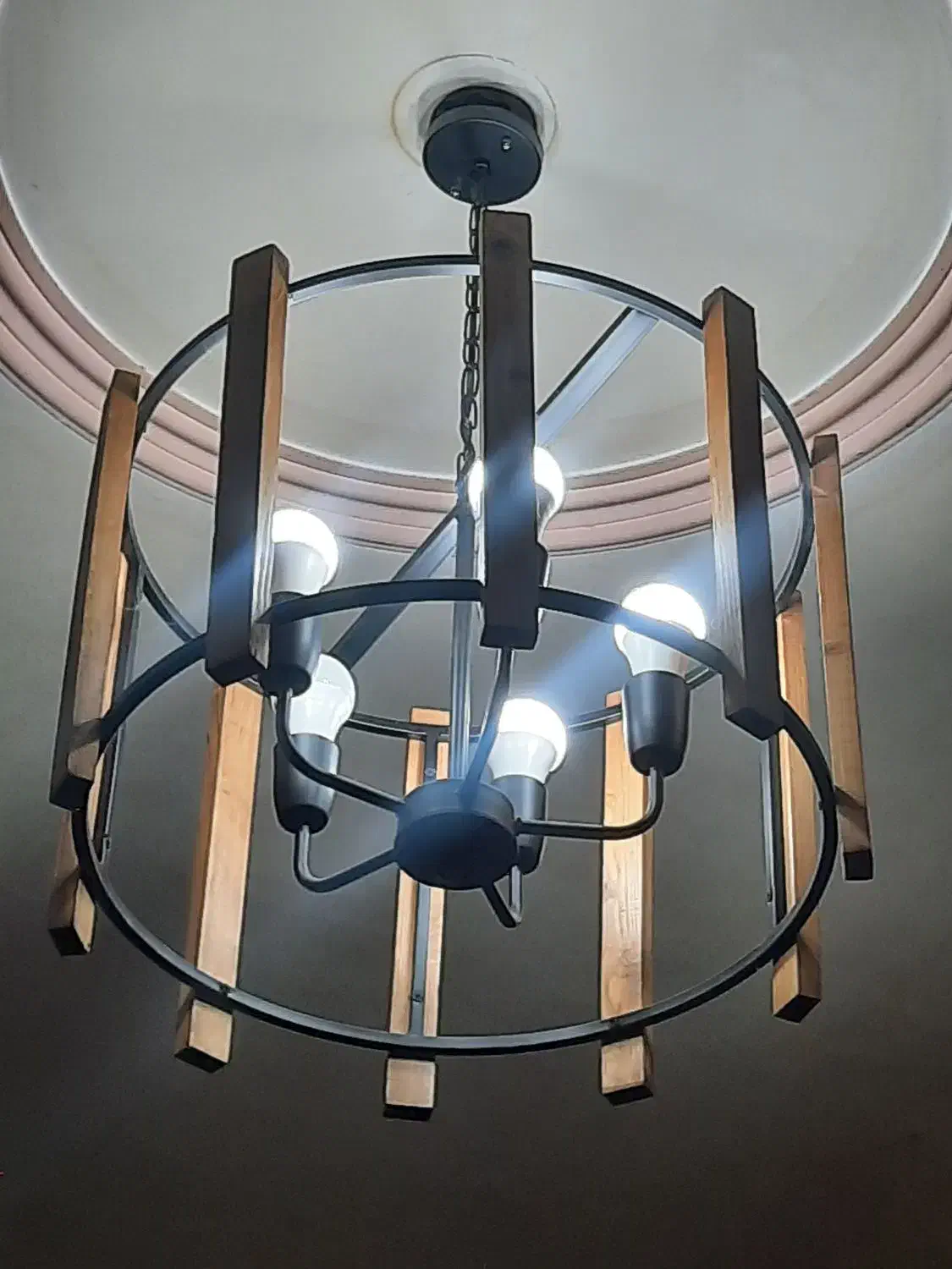 لوستر ۵ شعله|لوستر و چراغ آویز|کرمان, |دیوار