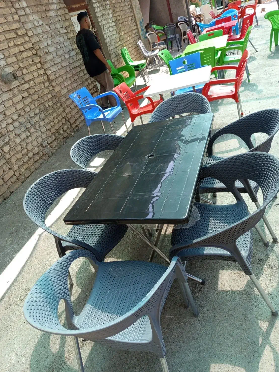 صندلی پلاستیکی حصیری فانتزی|صندلی و نیمکت|شیراز, محراب|دیوار