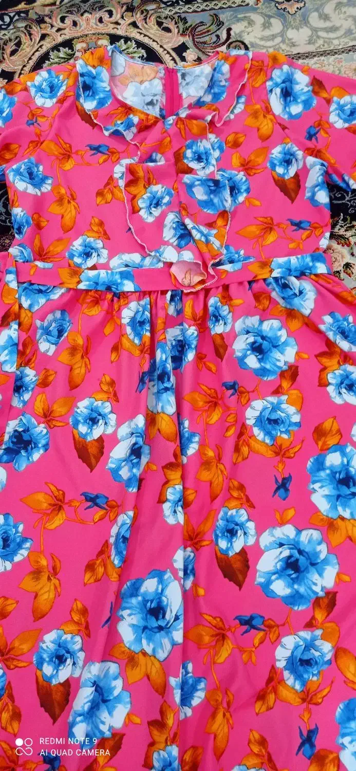 پیراهن کرپ گلدار|لباس|رشت, نظری|دیوار