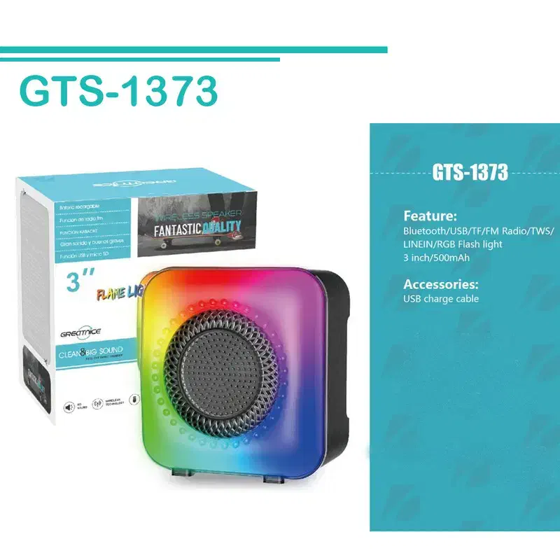 اسپیکر بلوتوثی 3 اینچ GTS مدل GTS-1373|پخش‌کننده همراه|قرچک, زیبا شهر|دیوار