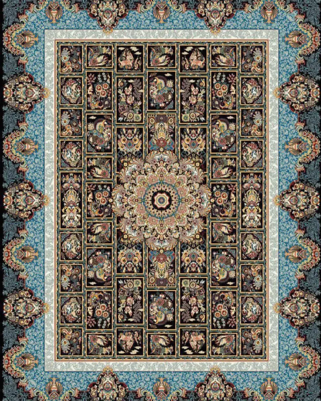 دو تخته فرش ۴×۳|فرش|نیشابور, مبارکه|دیوار