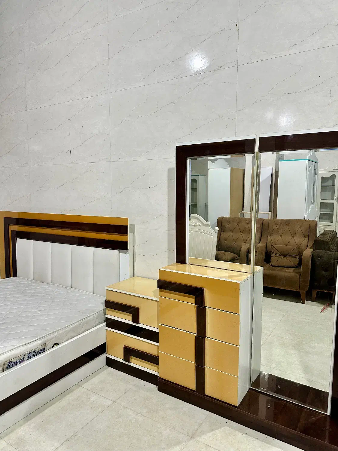 سرویس خواب یک نفره و دو نفره قیمت مناسب|تخت و سرویس خواب|جنت, |دیوار