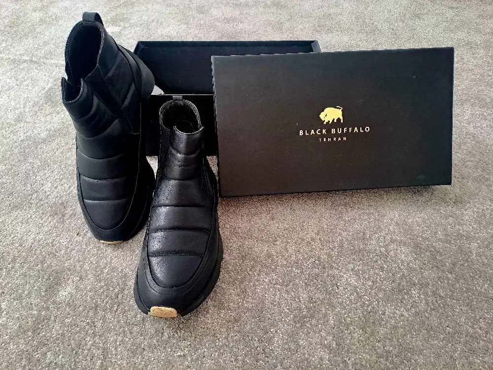 نیم بوت چرم اصل بلک بوفالو  ،سایز ۴۰/۴۱ زنانه نونو|کیف، کفش، کمربند|قم, چهل درخت|دیوار