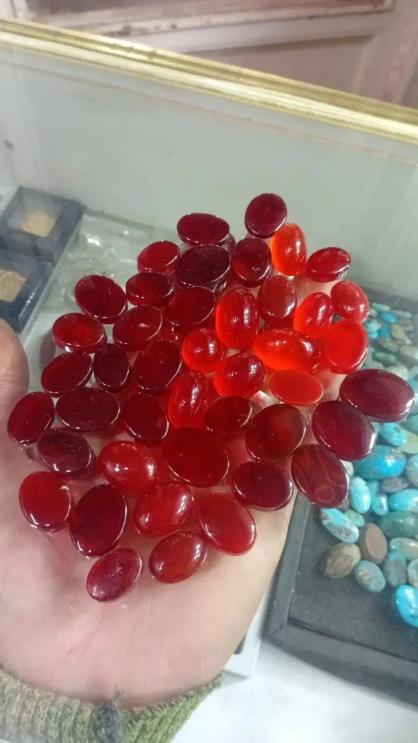 سنگ عقیق سرخ خوش رنگ|جواهرات|ری, ظهیرآباد|دیوار