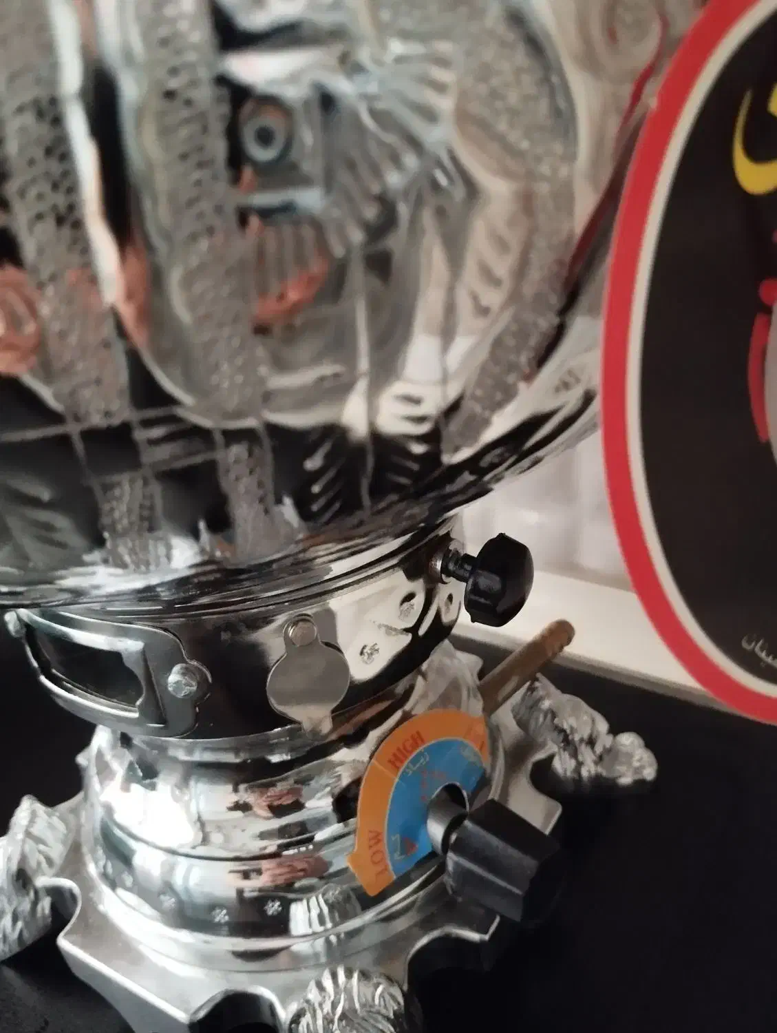 سماور نو قلم زنی قدیمی ضخیم 10 لیتری|سماور، چای‌ساز، قهوه‌ساز|قزوین, |دیوار