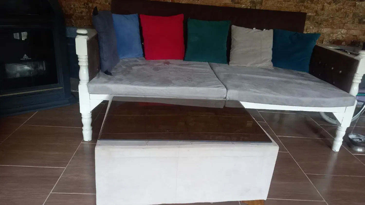 تخت سنتی با تشک|تخت و سرویس خواب|نوشهر, |دیوار