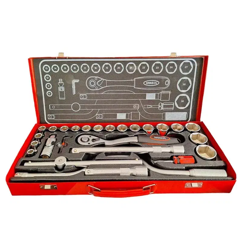 جعبه بکس 28 پارچه 1/2 اینچ حرفه ای هانسولHS8524|ابزارآلات|بندر انزلی, آذربایجان|دیوار
