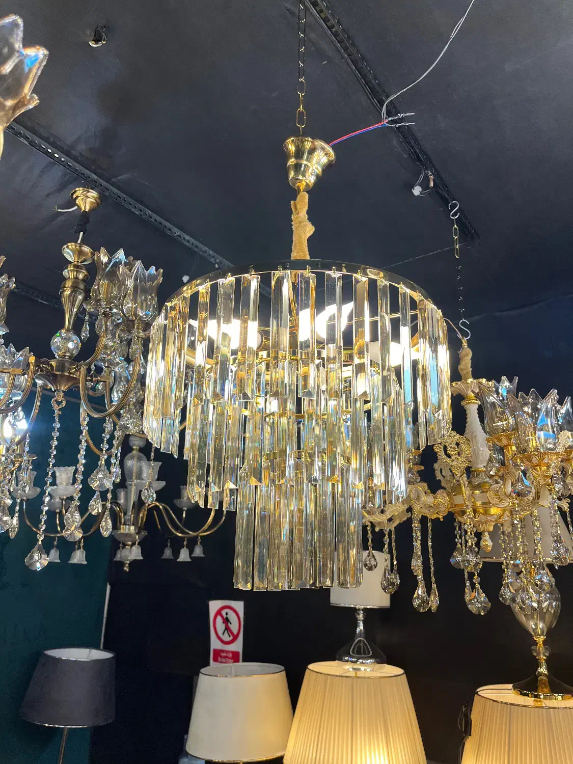 لوستر ۵ شعله کاردی|لوستر و چراغ آویز|ارومیه, |دیوار