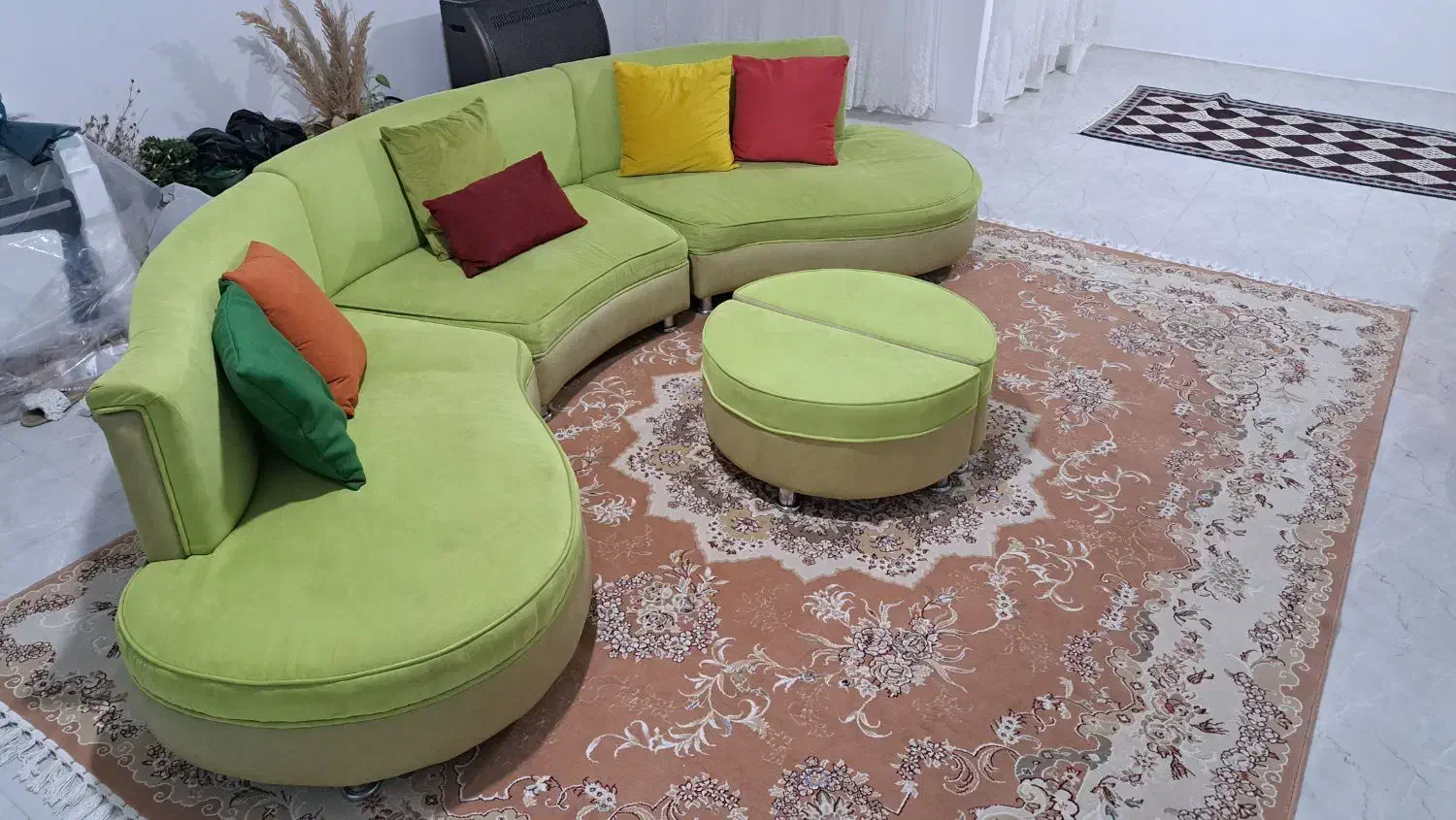 مبل ال ۶ نفره|مبلمان خانگی و میز عسلی|بندر انزلی, جهانگانی|دیوار