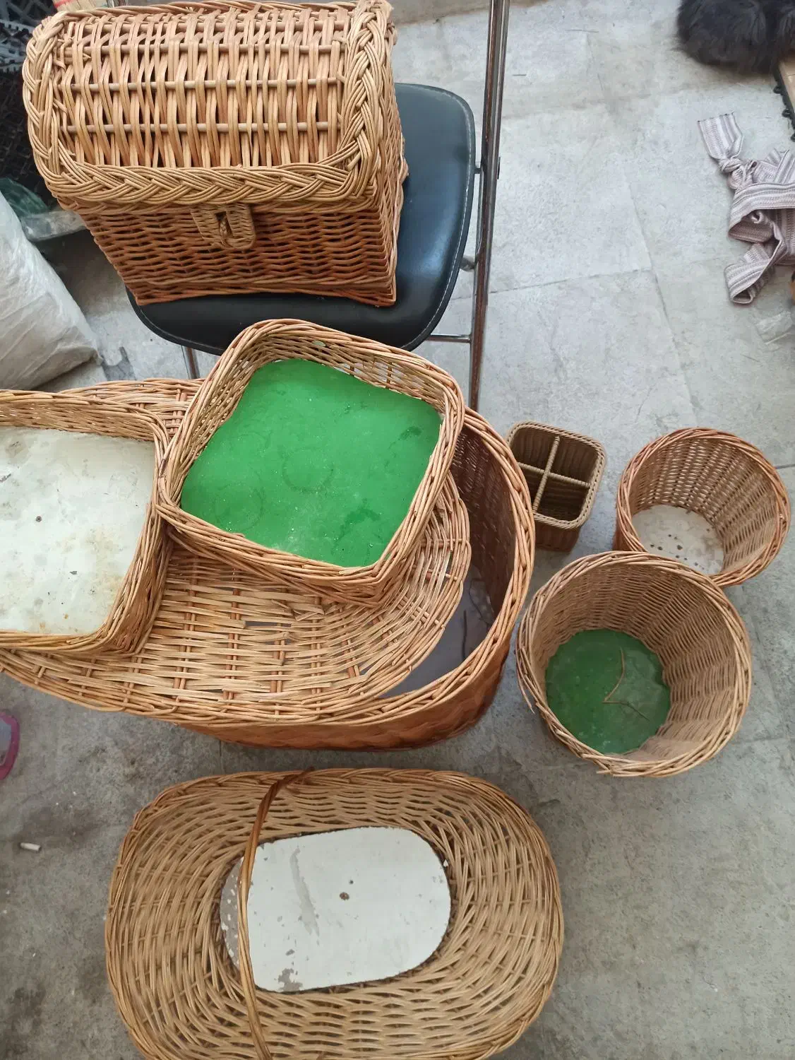 ست سبد های حصیری|صنایع دستی و سایر لوازم تزئینی|تهران, نارمک جنوبی|دیوار