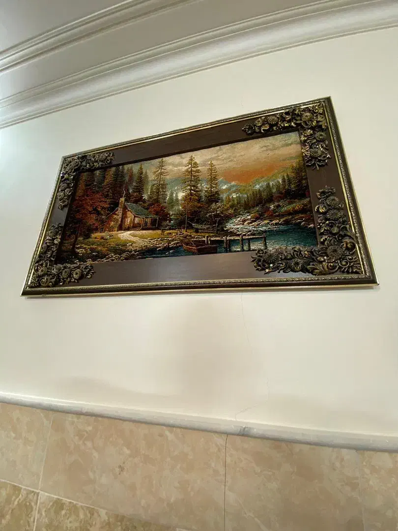 تابلو فرش منظره|تابلو فرش|قم, بلوار امین و ساحلی|دیوار