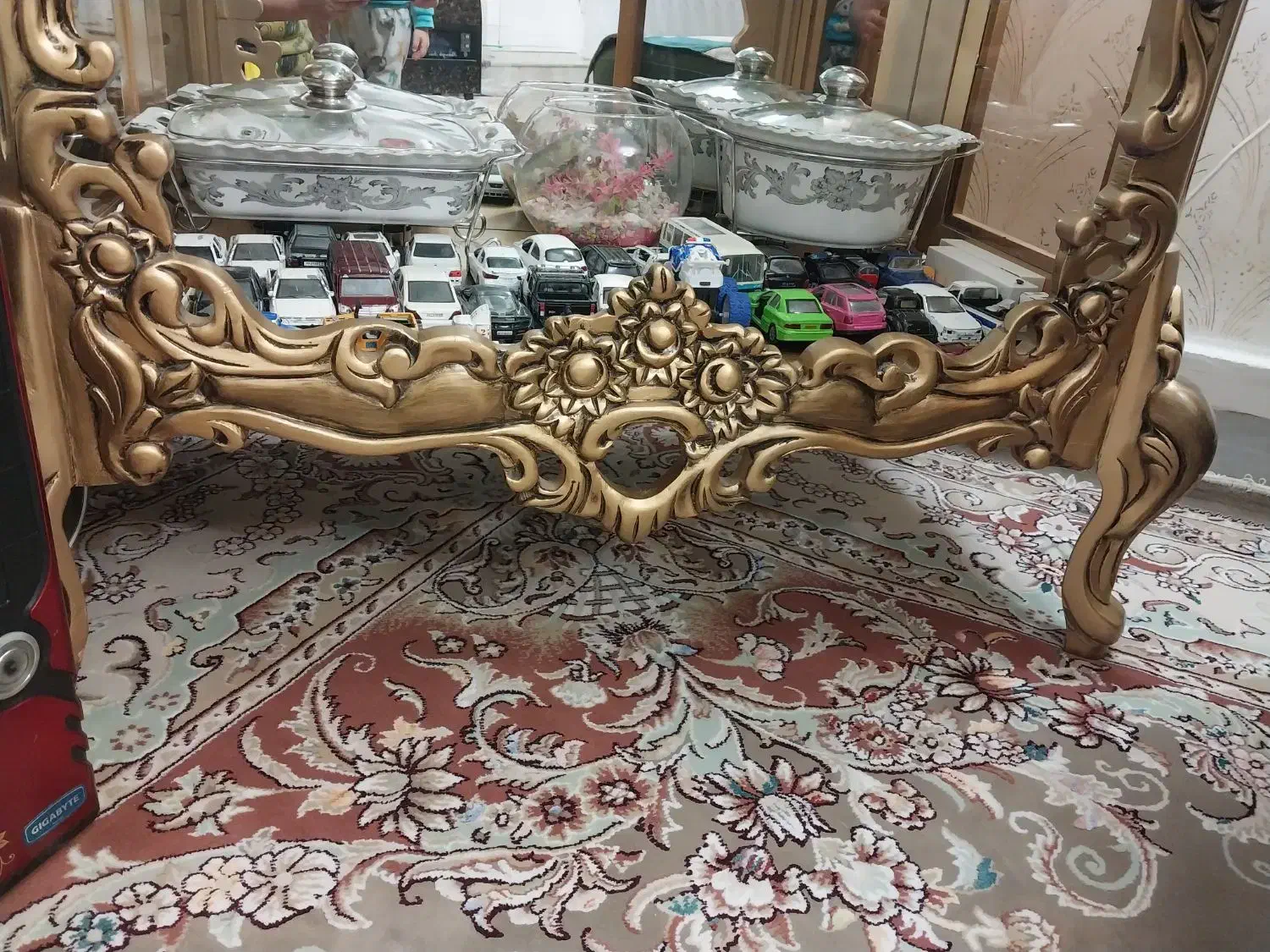 گنجه منبت کاری شده در حد نو|بوفه، ویترین، کنسول|شاندیز, |دیوار