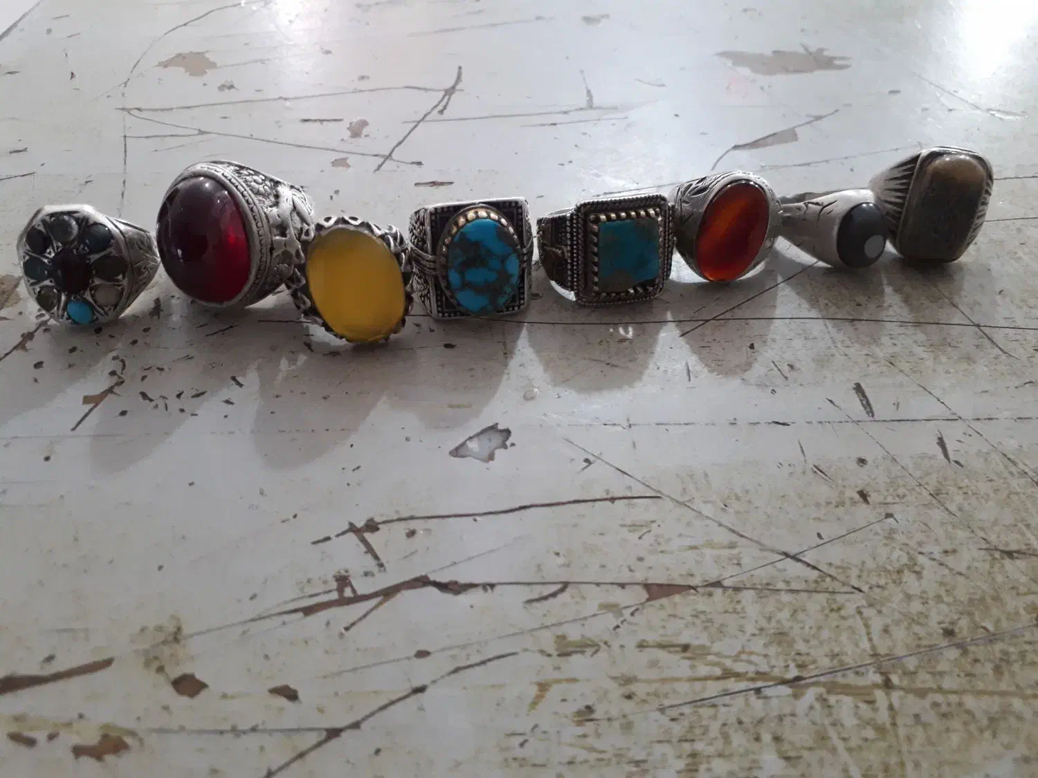 تعدادی انگشتر اس عتیقه بفروش میرسد|جواهرات|نیشابور, مازول|دیوار