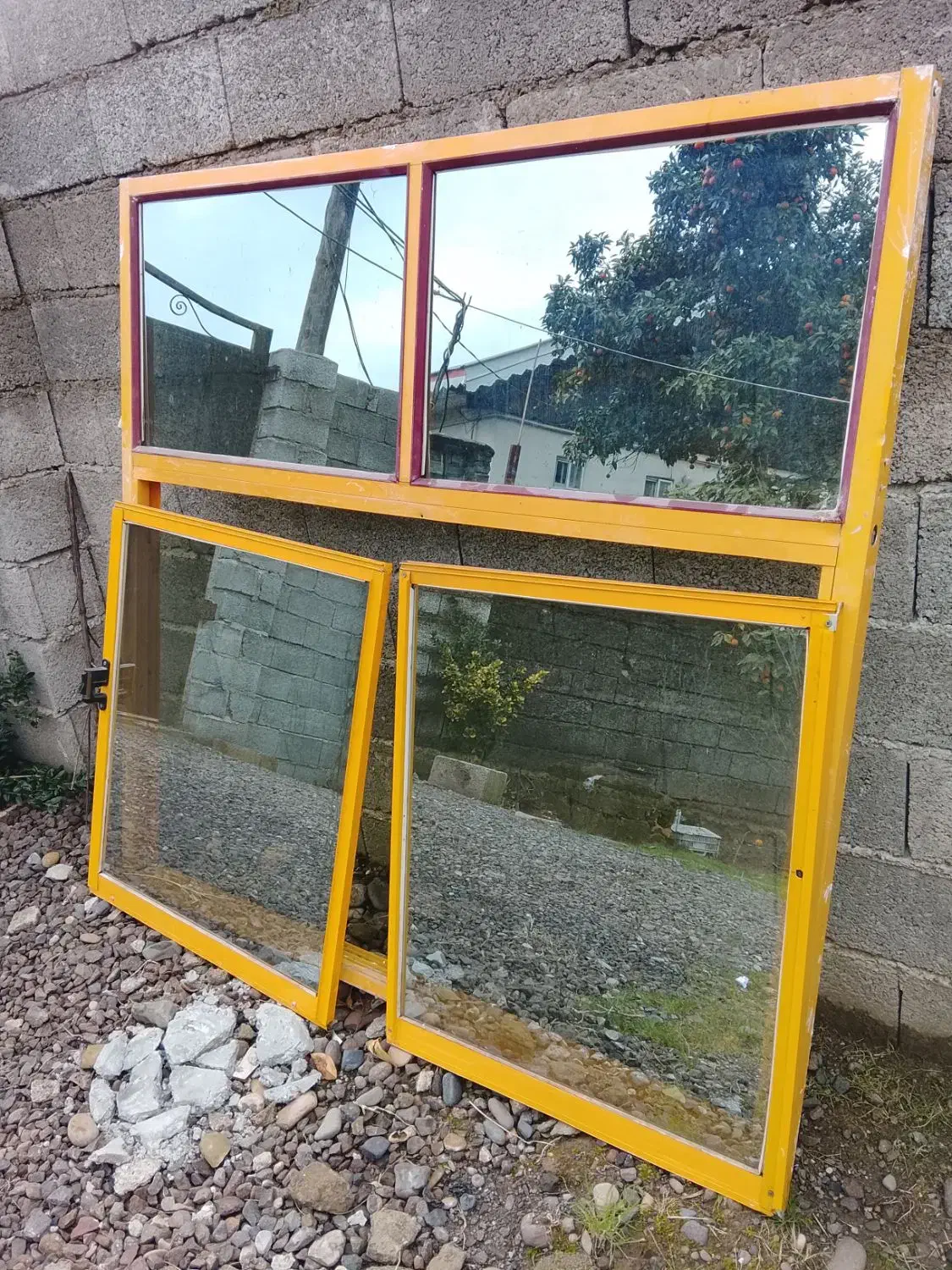 یک عدد پنجره|مصالح و تجهیزات ساختمان|لولمان, |دیوار