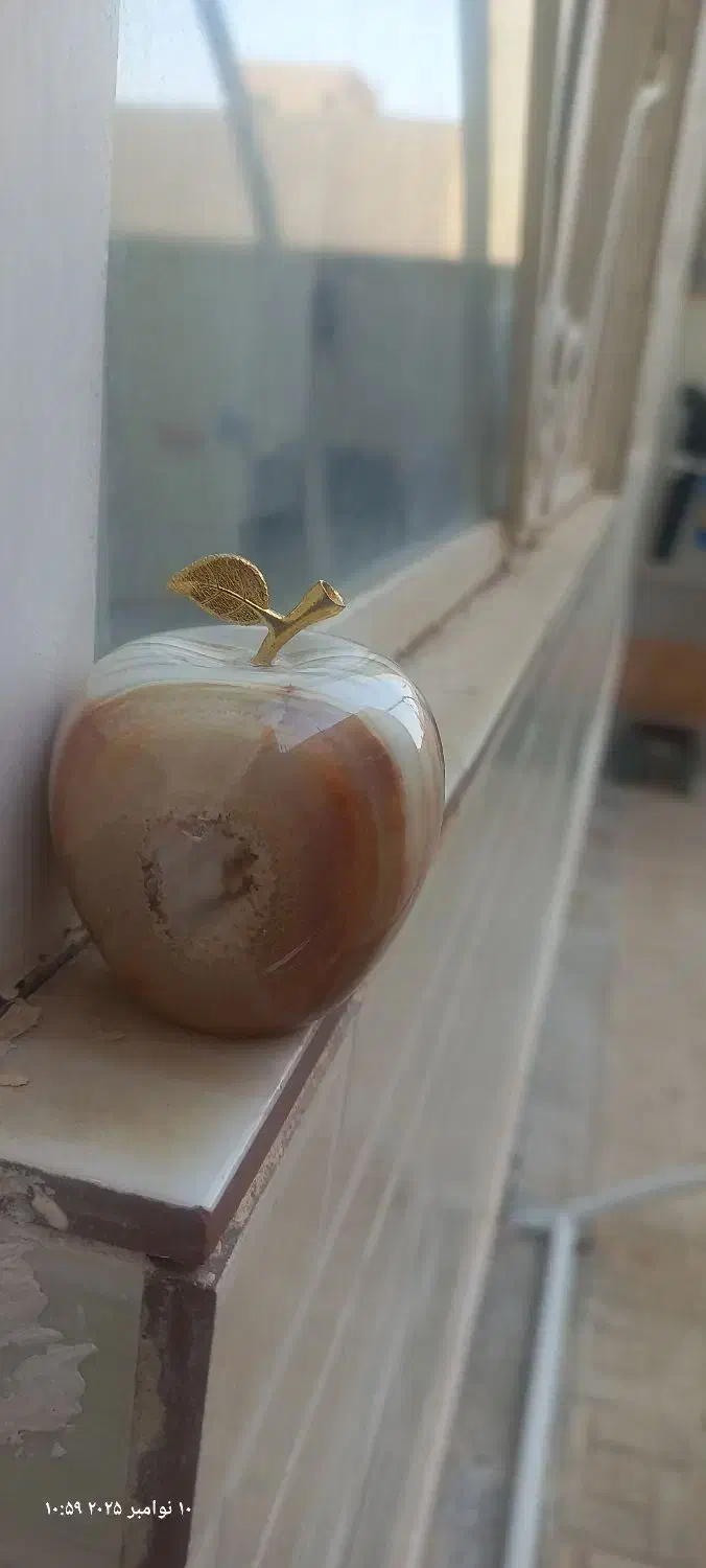 سیب سنگی مرمر|مجسمه، تندیس، ماکت|قم, بنیاد|دیوار