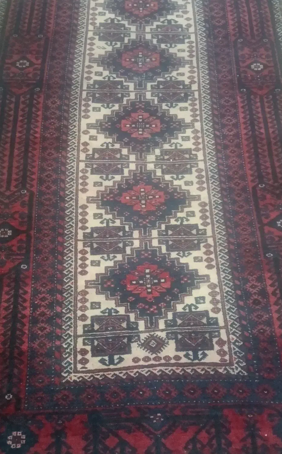 فرش دستبافت قدیمی یک متردردومتر|فرش|شاهرود, |دیوار