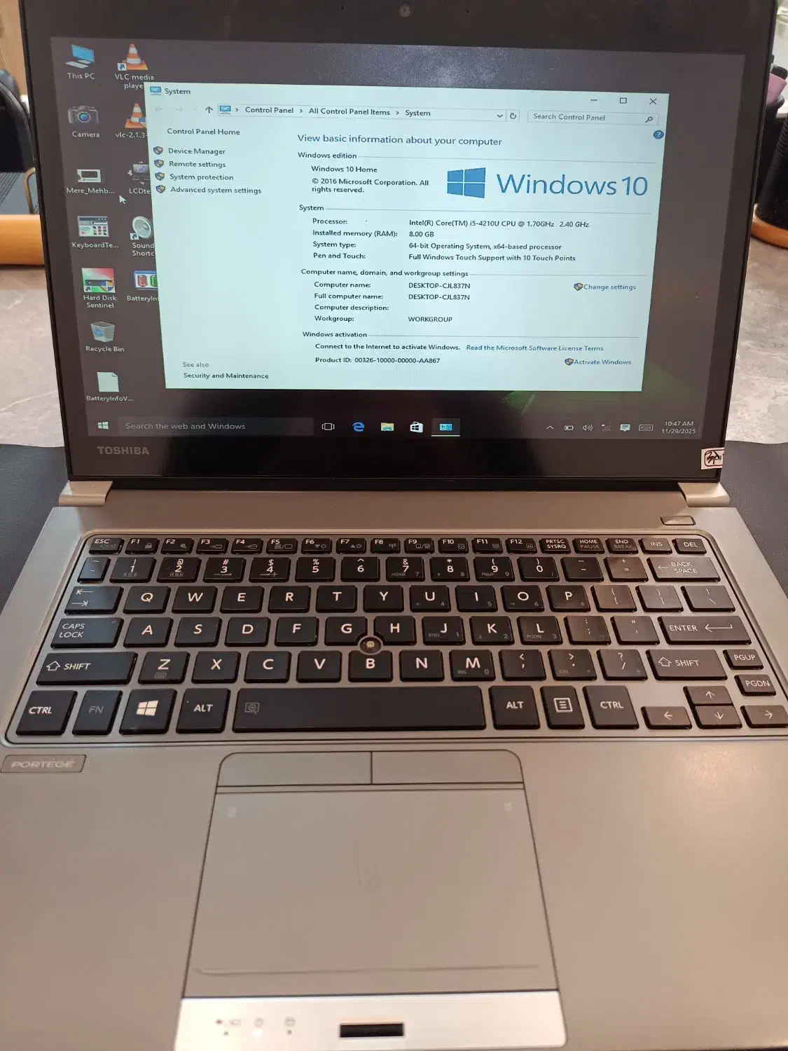 لب تاپ توشیبا core i5 نسل 4 صفحه تاچ|رایانه همراه|قم, نیروگاه|دیوار