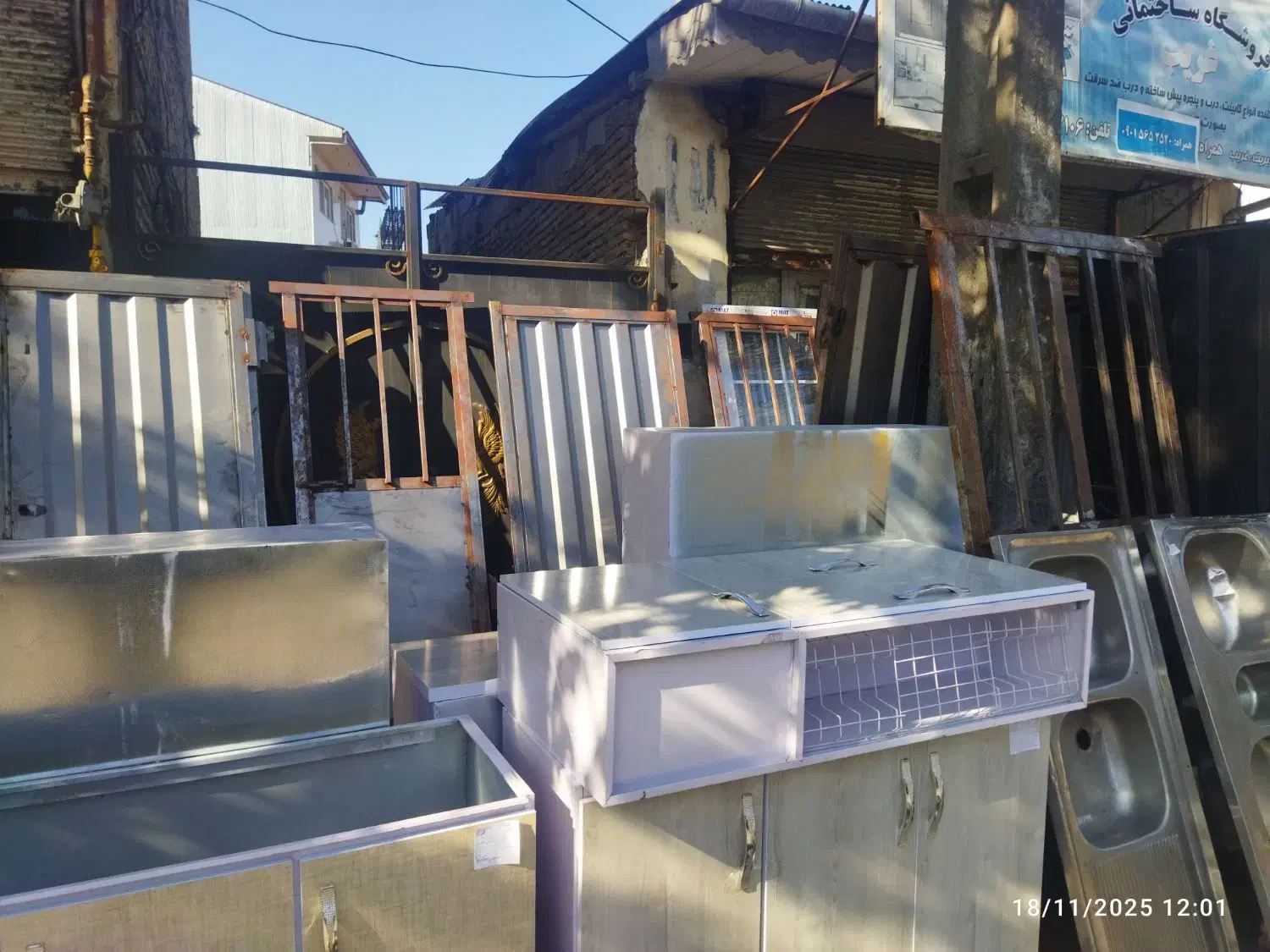 کابینت فلزی «تخفیفی»» درب چوبی،فلزی نوو دست دوم|مصالح و تجهیزات ساختمان|آستانه اشرفیه, |دیوار