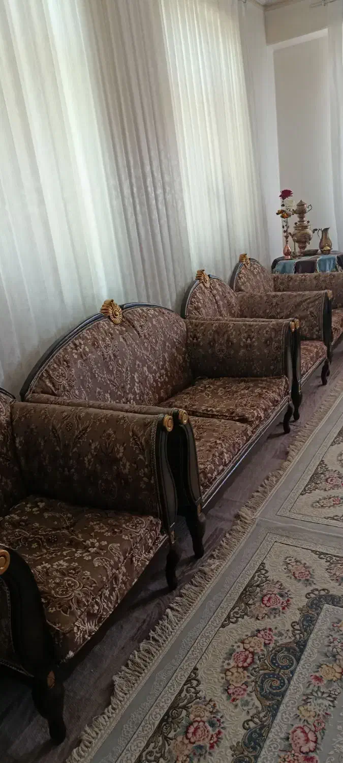 مبل نیمه سلطنتی 8نفره|مبلمان خانگی و میز عسلی|کوثر, |دیوار