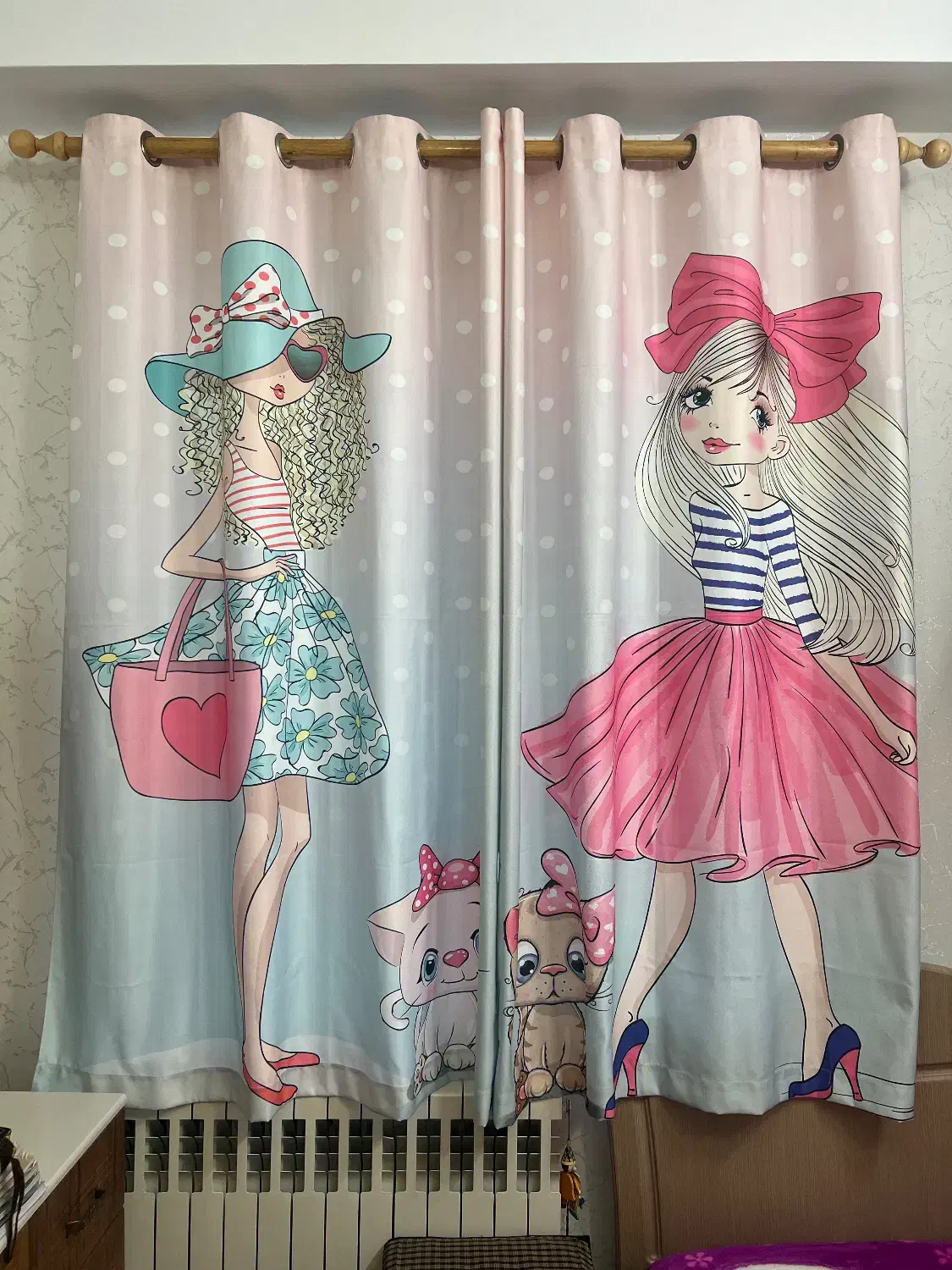 پرده اتاق خواب دخترانه شیک|پرده، رانر، رومیزی|تهران, منیریه|دیوار