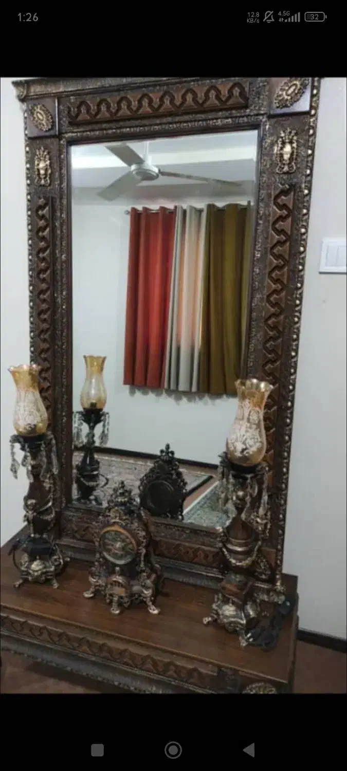 آینه شمعدان|صنایع دستی و سایر لوازم تزئینی|رامهرمز, |دیوار