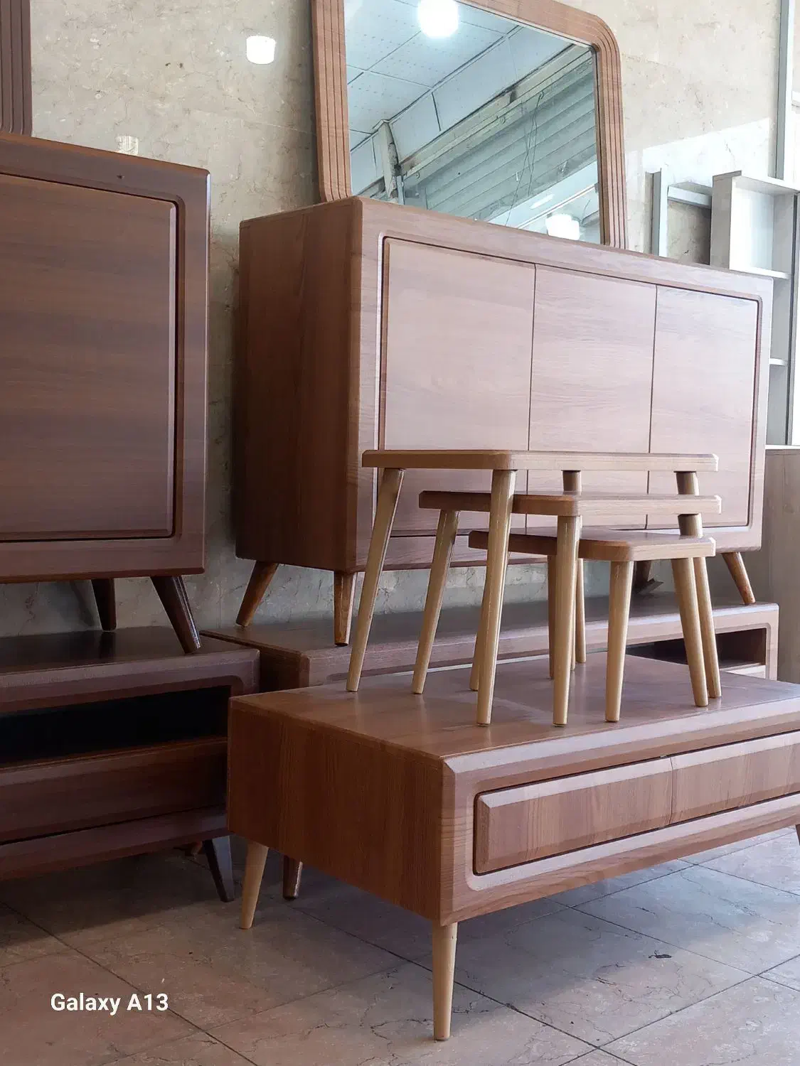 آینه کنسول میزتلویزیون ست کامل|بوفه، ویترین، کنسول|کرج, پیشاهنگی|دیوار