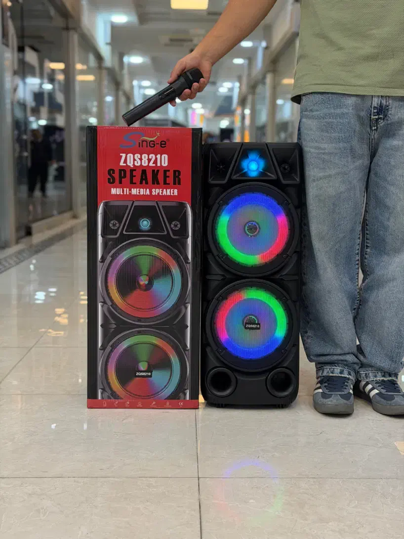 اسپیکر قابل حمل ZQS 8210 ارتفاع ۸۰ سانت|پخش‌کننده همراه|شهریار, شهریار|دیوار