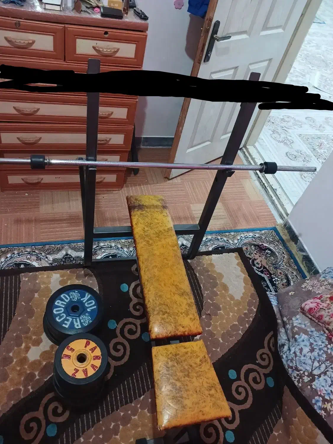 میز پرس و وزنه.  صفحه هالتر|تجهیزات ورزشی|خرم‌آباد, |دیوار