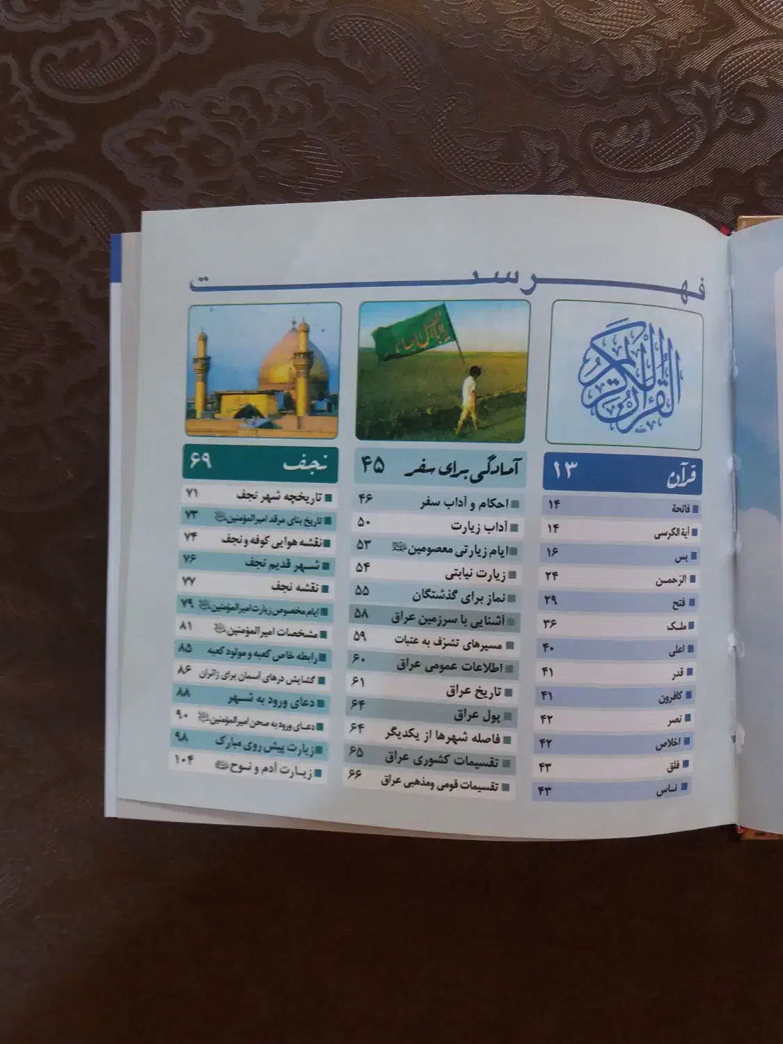 کناب راهنمای زیارتی کامل عراق|کتاب و مجله تاریخی|اصفهان, برازنده|دیوار