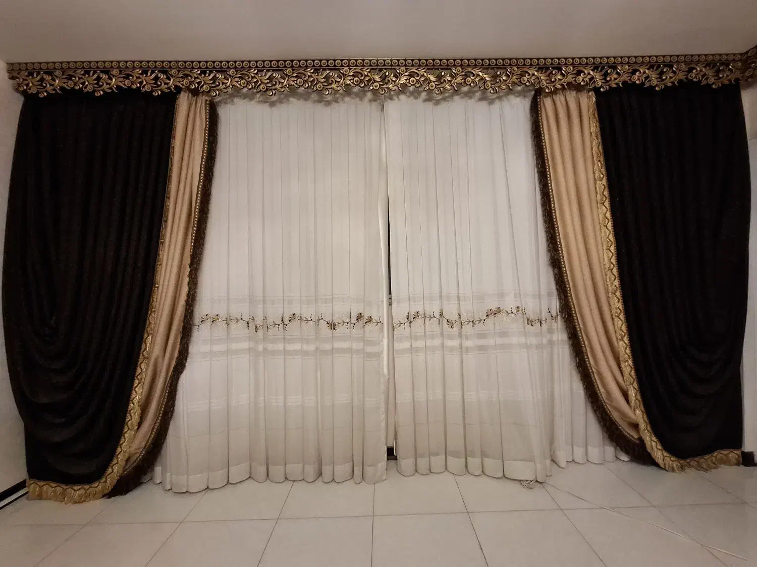 پرده|پرده، رانر، رومیزی|شیراز, باغشهر اهل بیت|دیوار