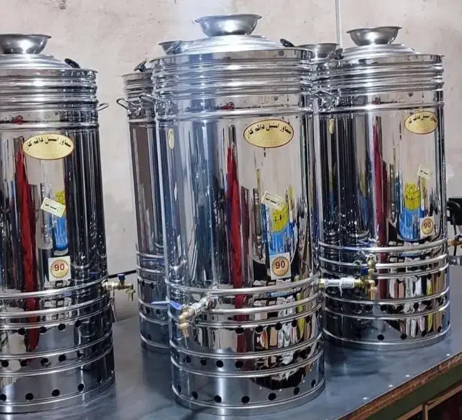 سماور گازی هیئتی بزرگ/مجلسی تمام استیل|سماور، چای‌ساز، قهوه‌ساز|زاهدان, |دیوار