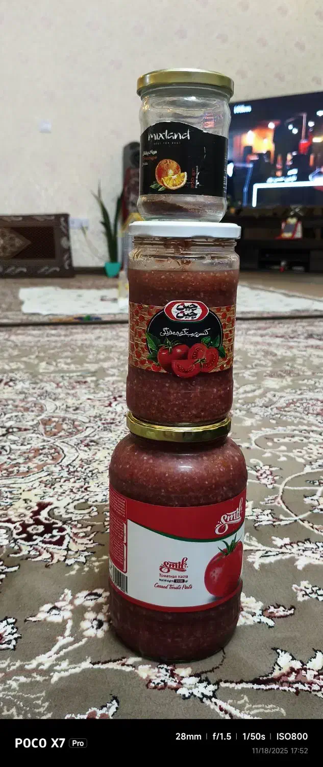 انواع شیشه های خالی برای مربا، ترشی وحبوبات وسبزی|ظروف نگهدارنده، پلاستیکی، یکبارمصرف|سمنان, |دیوار